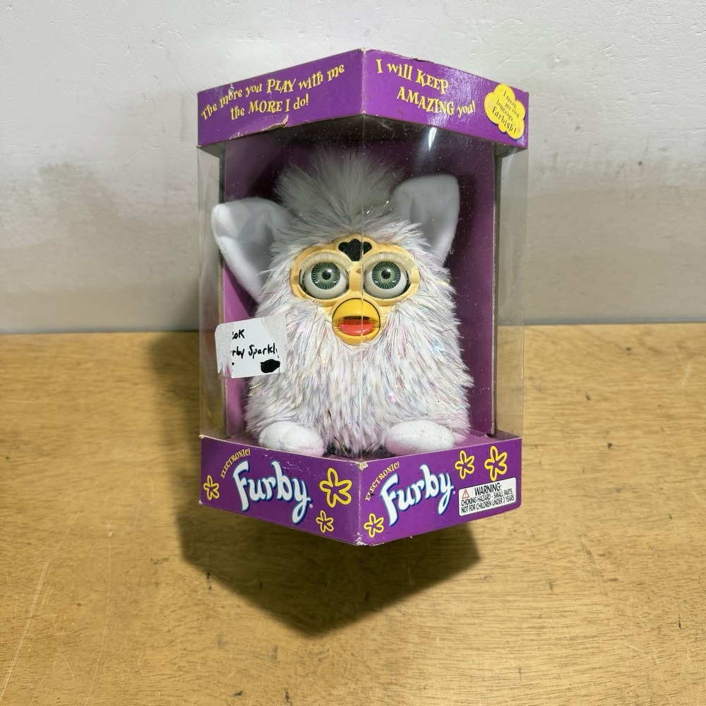 Furby Champagne Sparkle Vintage 1998 Tiger Electronics 70-800 New In Box